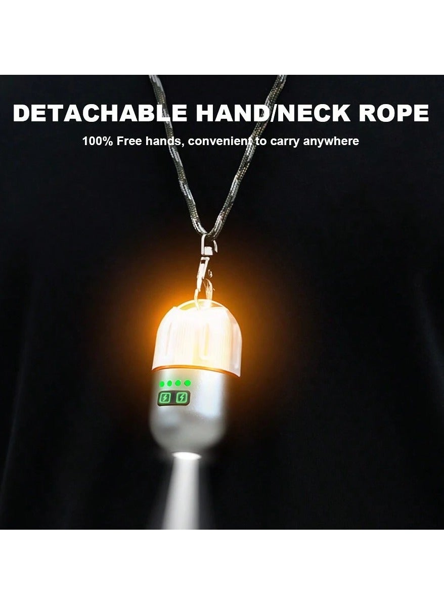 Yemao YM-B81 Rechargeable Mini Camping Flashlight with Magnetic Base & Tripod - The Adventure Hut