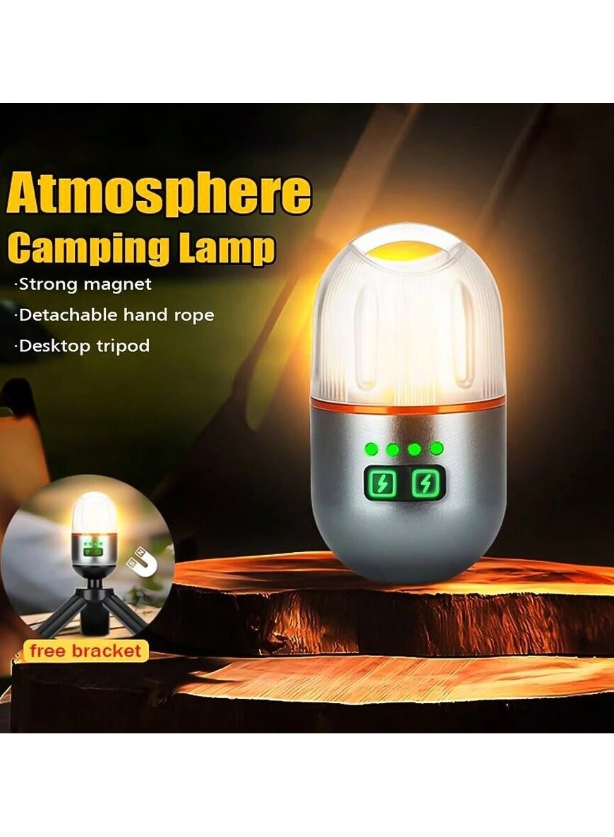 Yemao YM-B81 Rechargeable Mini Camping Flashlight with Magnetic Base & Tripod - The Adventure Hut