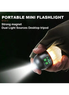 Yemao YM-B81 Rechargeable Mini Camping Flashlight with Magnetic Base & Tripod - The Adventure Hut