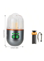 Yemao YM-B81 Rechargeable Mini Camping Flashlight with Magnetic Base & Tripod - The Adventure Hut