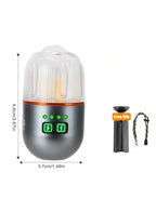 Yemao YM-B81 Rechargeable Mini Camping Flashlight with Magnetic Base & Tripod - The Adventure Hut