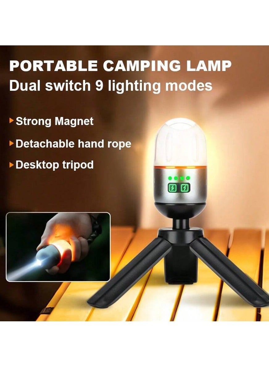 Yemao YM-B81 Rechargeable Mini Camping Flashlight with Magnetic Base & Tripod - The Adventure Hut