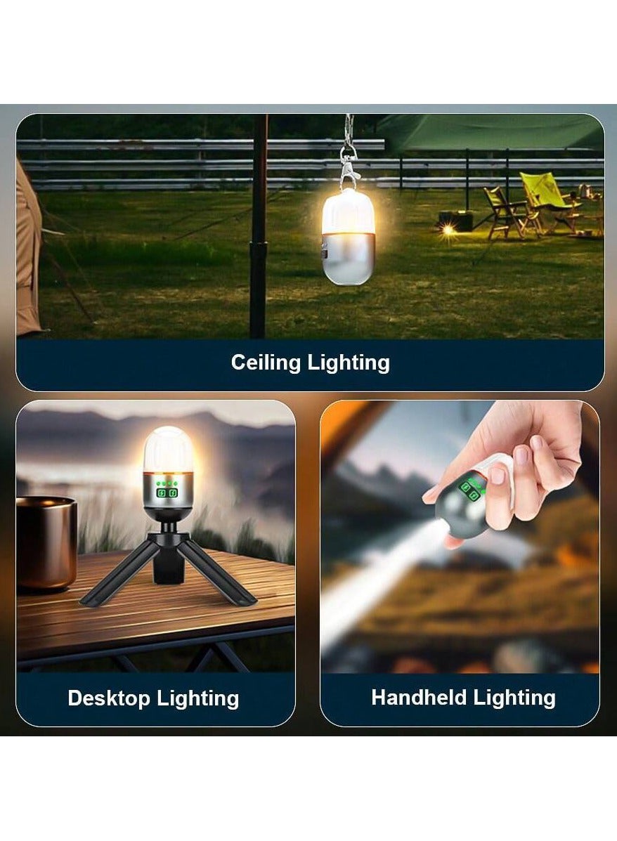 Yemao YM-B81 Rechargeable Mini Camping Flashlight with Magnetic Base & Tripod - The Adventure Hut