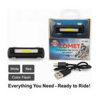Comet FY-306 USB Rechargeable Bike Headlight | 120 Lumens | Night Riding & Commuting | THE ADVENTURE HUT