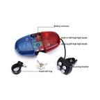 XC-325 6 Plastic LED Light 4 Sounds Trumpet Cycling Horn | THE ADVENTURE HUT