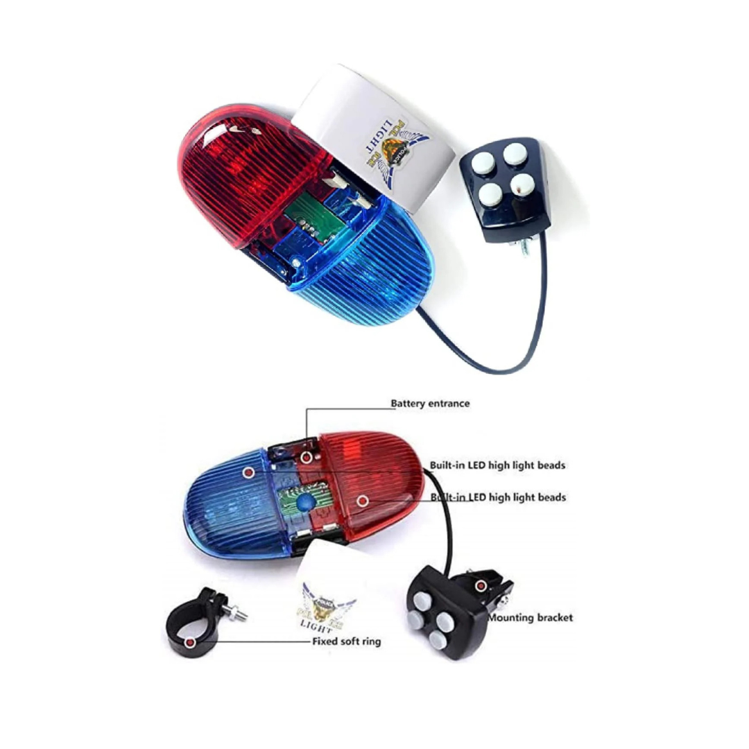XC-325 6 Plastic LED Light 4 Sounds Trumpet Cycling Horn | THE ADVENTURE HUT