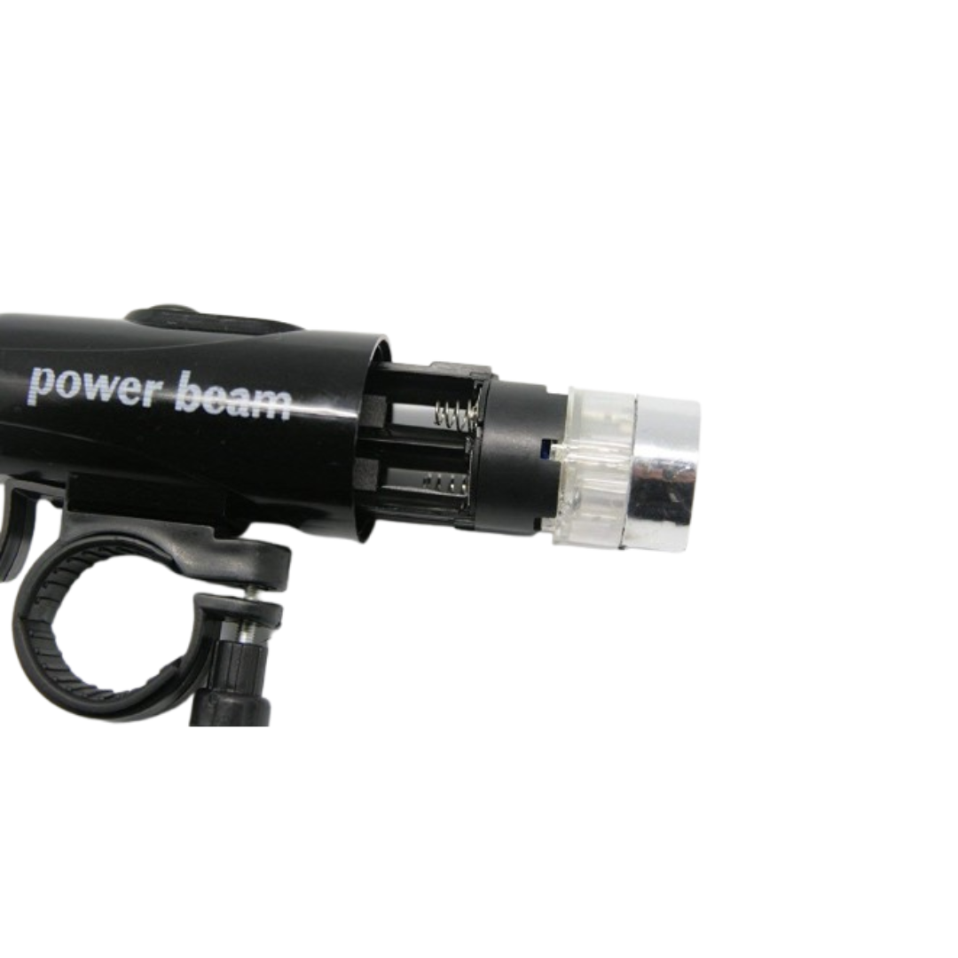 Powerbeam - Black Bicycle Safety Warning Light Set, Head and Tail Led Lights | THE ADVENTURE HUT