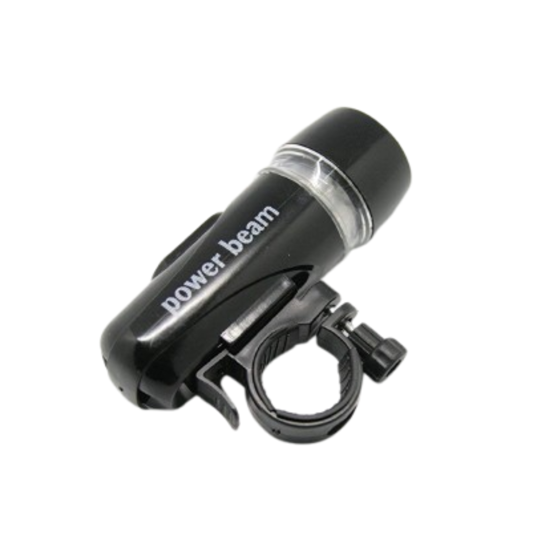 Powerbeam - Black Bicycle Safety Warning Light Set, Head and Tail Led Lights | THE ADVENTURE HUT