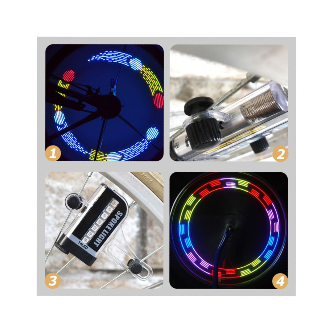 Bicycle Bike Cycling Rim Lights Open & Close Wheel Spoke Light & Reflectors | THE ADVENTURE HUT
