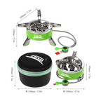 Portable Camping Stove – 5 Burner Windproof Gas Stove | Propane & Butane Backpacking Stove for Trekking, Hiking & Outdoor Cooking (India)