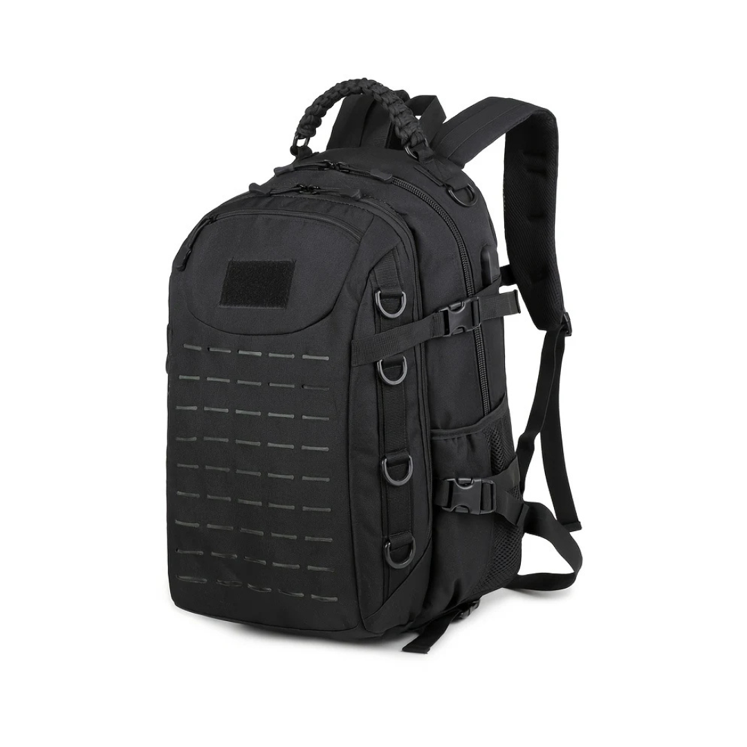 The Adventure Hut USB Tactical Backpack | MOLLE Hiking & Camping Pack [Tactical-07]