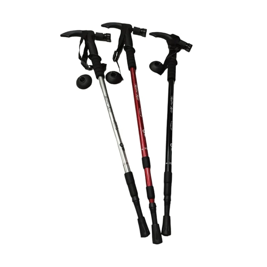 Trekking Pole with LED Torch Light – Collapsible Hiking Stick | The Adventure Hut