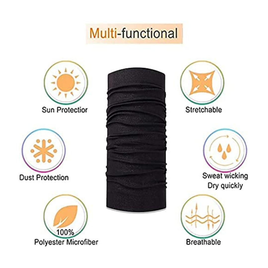 Unisex Headwear Headband Head Wrap (Wear upto 9 Style) UV Resistence Sports Bandana | THE ADVENTURE HUT