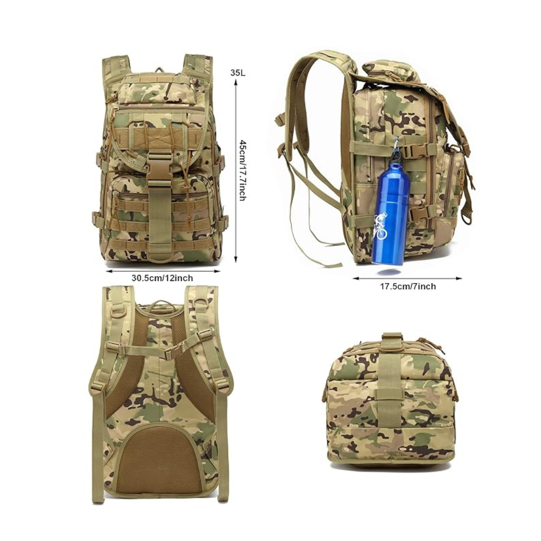 Military Tactical Backpack for Men Women 35L Hiking Trekking Rucksack 3 Day Molle Assault Pack [Tactical-05]