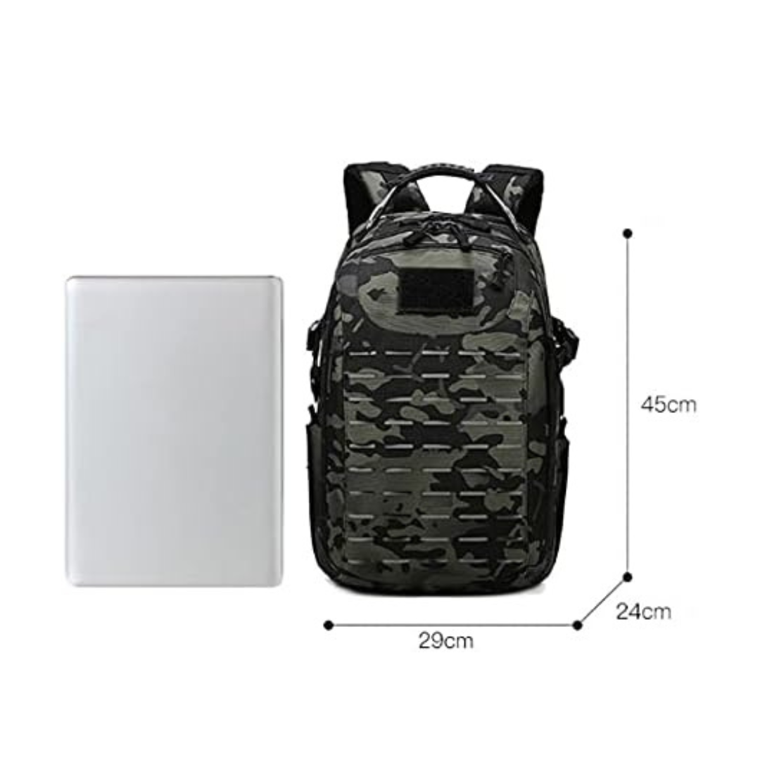 The Adventure Hut USB Tactical Backpack | MOLLE Hiking & Camping Pack [Tactical-07]