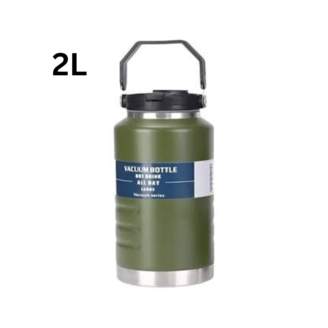 Insulated  Thermosteel Water Bottles for Travel, Home, Office, School, Gym Hot and Cold, Sipper Bottle (Green)
