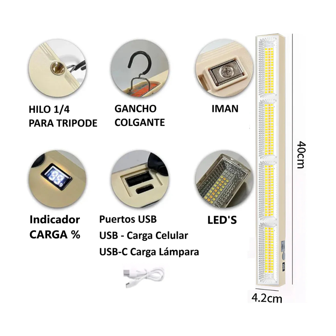 N-Light Rechargable LED Emergency and Photography Lithium Lamp Tube – T03  | The Adventure Hut