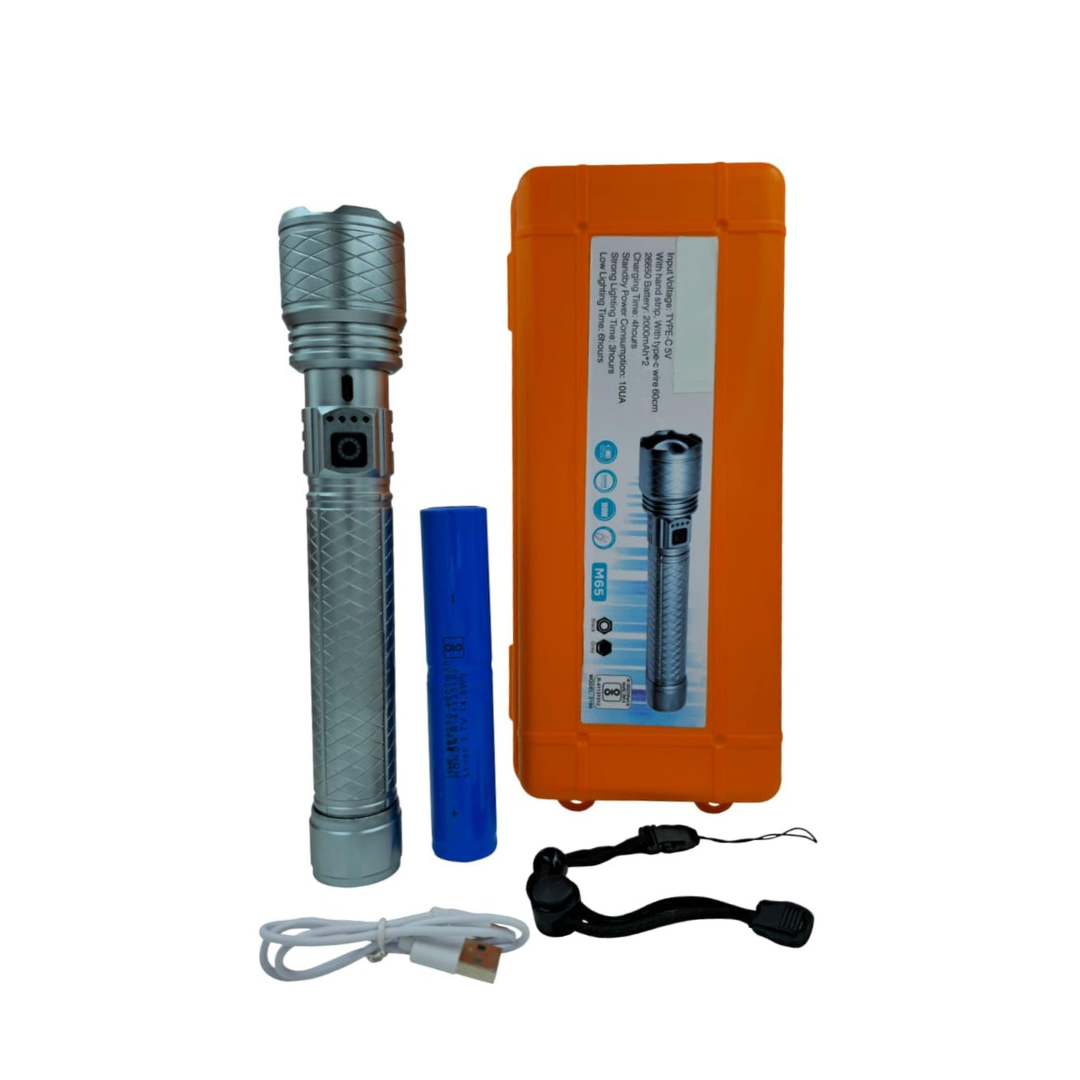Type-C Charging High Brightness LED Flashlight Long Range | THE ADVENTURE HUT
