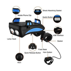 2000mAh 4 in 1 Bicycle Front Lights USB Bike Horn Phone Holder Power bank | THE ADVENTURE HUT