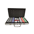 Poker Set 300 pcs Poker Chips with Aluminium Case, 2 Decks, 5 Dices