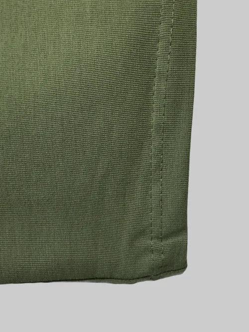 Green tactical t-shirt fabric close-up