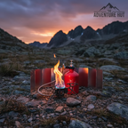 Adventure Hut Stove in Action