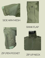 ADVENTURE HUT TACTICAL ZIP T-SHIRT - DRY COOL PERFORMNCE WITH ZIP LOCK - The Adventure Hut
