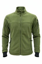 Army Warm Fleece 3 Zip Jacket - Front View