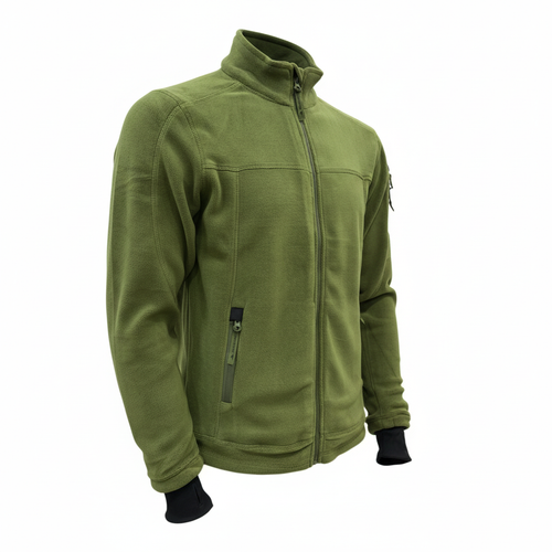 Army Warm Fleece 3 Zip Jacket - Professional Product Photo