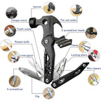 Multitool with various tools and features illustrated on a white background
