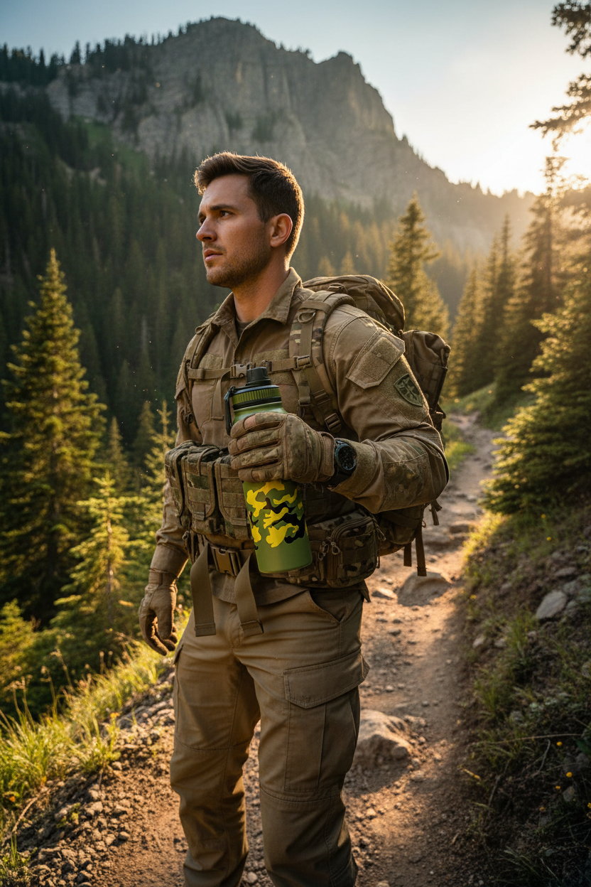 Camouflage Water Bottle Premium Lifestyle