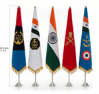 Premium Military & NCC Ceremonial Flags Set – With Stand for office | The Adventure Hut