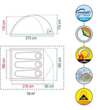 Coleman Darwin 3 Person Camping Dome Tent - The Adventure Hut