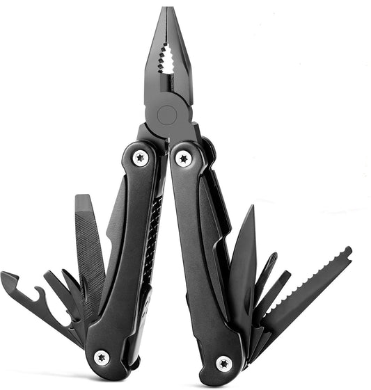 14 in 1 Multitool Pliers, Multitool with Pocket Clip,Pocket Knife Camping Multitool, Needle Nose Plierswith