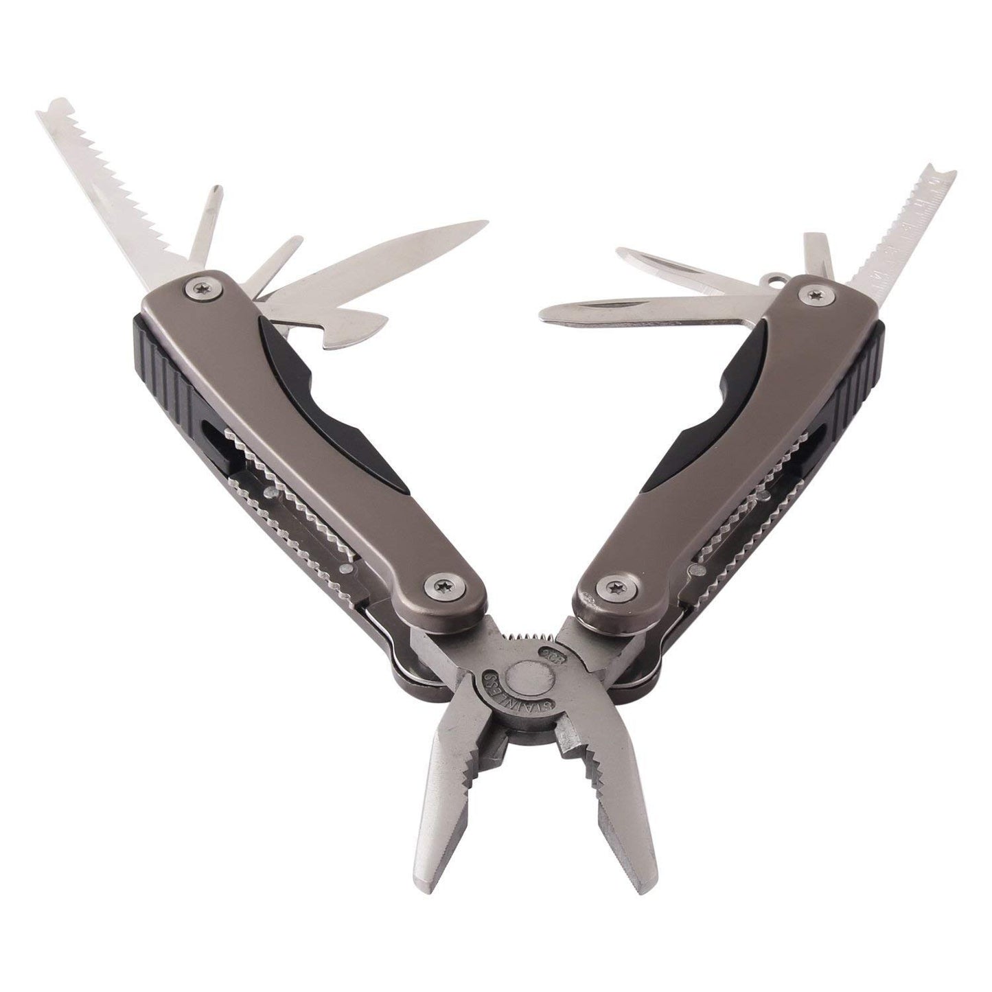 14 in 1 Multitool Plier with Pocket Clip,Pocket Knife Camping Multitool, Needle Nose Pliers for Outdoor Travel