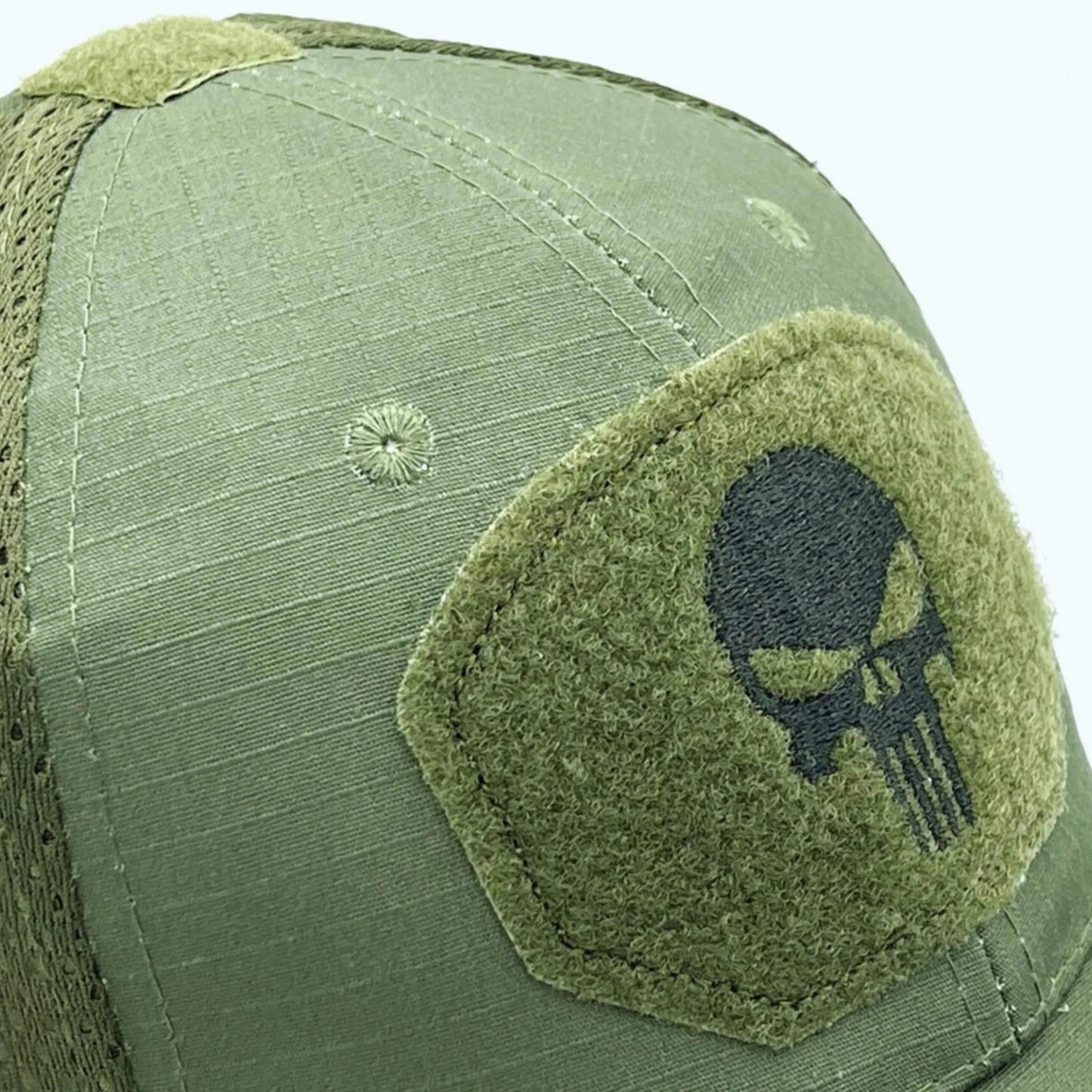 Army Green Breathable Mesh Fabric Lightweight Outdoor Tactical Sun Cap