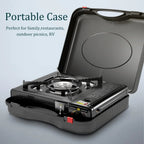 Camping Stove - Portable Propane Butane Stove with Dual Fuel; Auto Ignition - Perfect for Picnics, Hiking, Fishing, BBQ - Cook Delicious Meals - The Adventure Hut