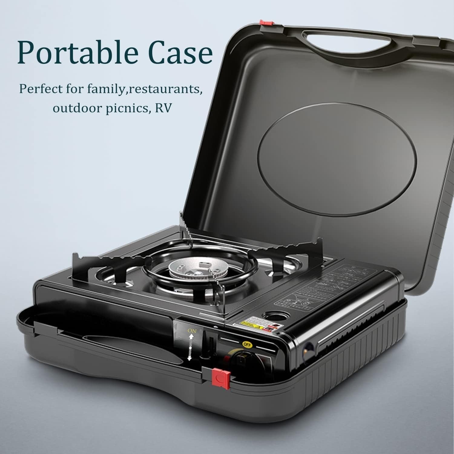 Camping Stove - Portable Propane Butane Stove with Dual Fuel; Auto Ignition - Perfect for Picnics, Hiking, Fishing, BBQ - Cook Delicious Meals - The Adventure Hut