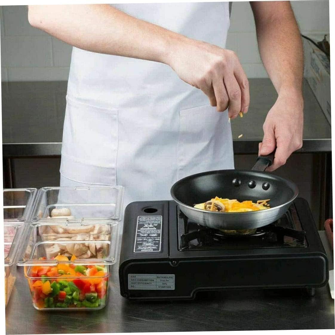 Camping Stove - Portable Propane Butane Stove with Dual Fuel; Auto Ignition - Perfect for Picnics, Hiking, Fishing, BBQ - Cook Delicious Meals - The Adventure Hut