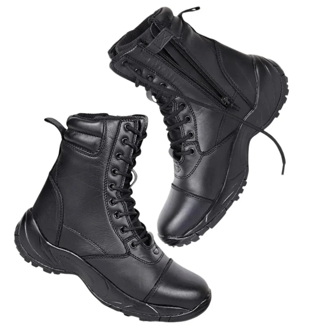 UK FORCE TIME Tactical Side Zip Boots Black
