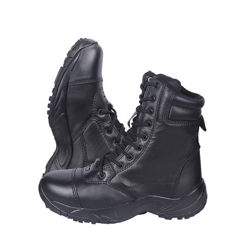 FORCE TIME Tactical Side Zip Boots Black