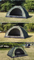 Polyester Military Waterproof 2 Person Picnic Camping Army Green Portable Dome Tent (2 Person Tent) - The Adventure Hut