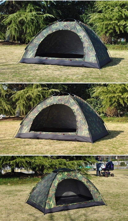 Polyester Military Waterproof 2 Person Picnic Camping Army Green Portable Dome Tent (2 Person Tent)