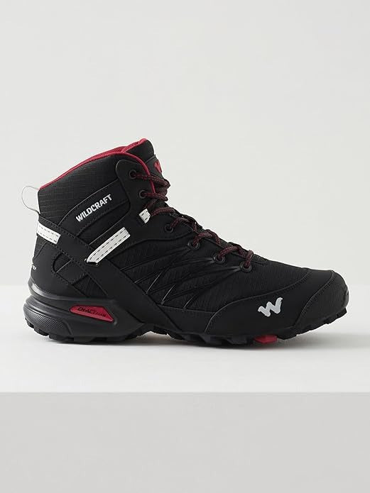 Wildcraft Mens Hugo HA Sports Trekking & Hiking,Walking (Black Shoes) - The Adventure Hut