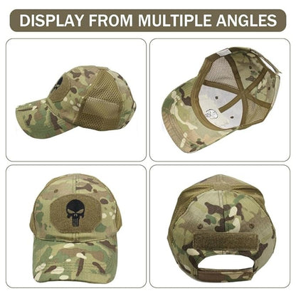 Camouflage Breathable Mesh Fabric Lightweight Outdoor Tactical Sun Cap