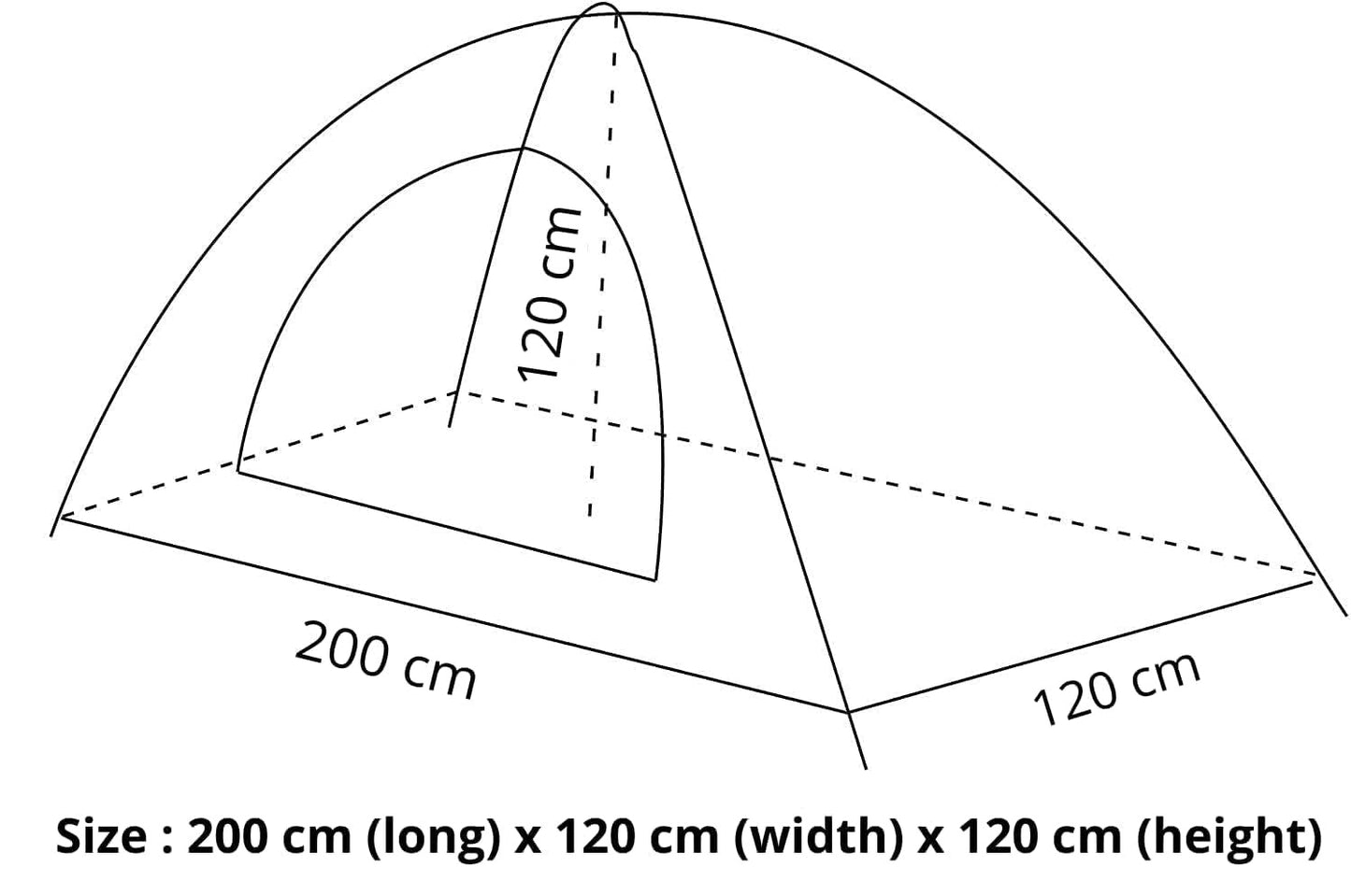 Polyester Military Waterproof 2 Person Picnic Camping Army Green Portable Dome Tent (2 Person Tent)