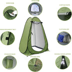 Portable Outdoor Camping Shower Tent Changing Dressing Room Toilet For Beach With Carrying Bag Privacy Tent & Shower Bag - The Adventure Hut