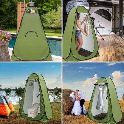 Portable Outdoor Camping Shower Tent Changing Dressing Room Toilet For Beach With Carrying Bag Privacy Tent & Shower Bag