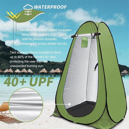 Portable Outdoor Camping Shower Tent Changing Dressing Room Toilet For Beach With Carrying Bag Privacy Tent & Shower Bag