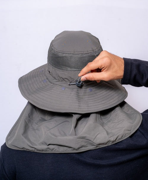 Travel & Trekking Hat | UV Protected | Convertible Neck & Face Cover | Convertible Hat - The Adventure Hut
